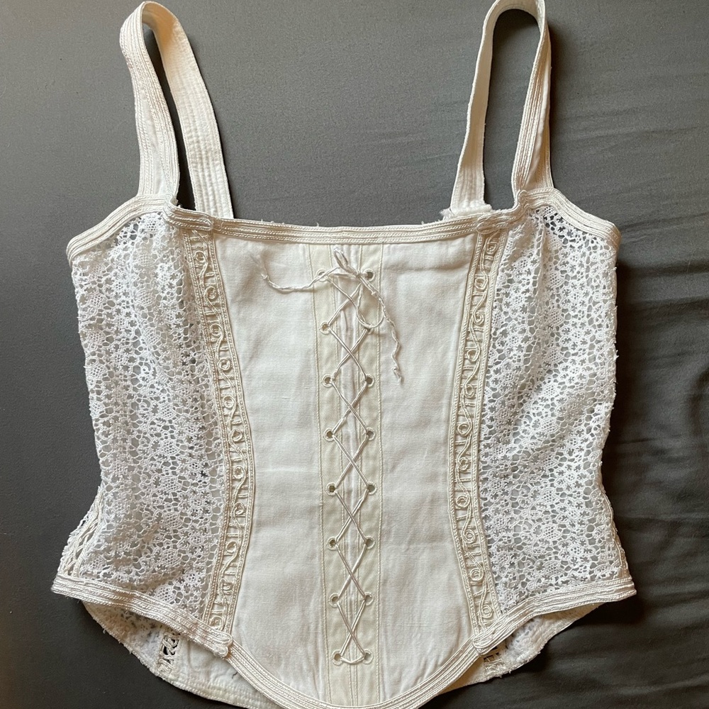 Ritmo di perla corset top vintage